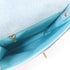 CHANEL Quilted CC GHW Small Messenger Flap Chain Shoulder Bag Denim Neon Blue