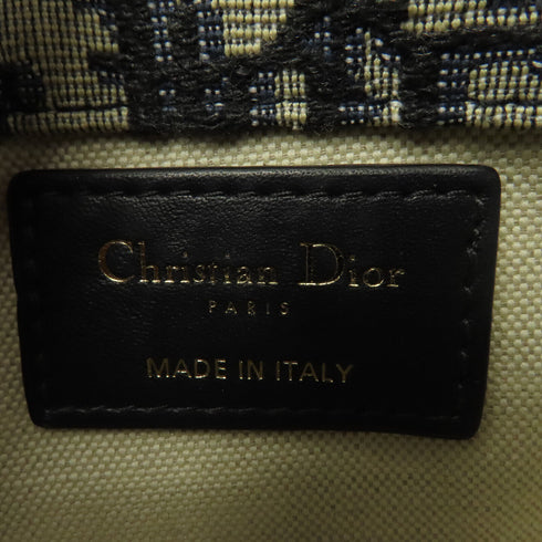 Christian Dior CD GHW Saddle Oblique Waist Belt Bag Canvas Blue