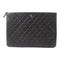 CHANEL CC SHW Clutch Lambskin Leather Black