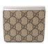 GUCCI GHW GG Marmont Wallet 598587 Coated Canvas Brown Silver