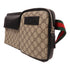 GUCCI GG SHW GG Waist Bag 450956 Coated Canvas Brown/Black