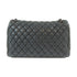 CHANEL Quilted CC SHW Chain Shoulder Bag Calfskin Leather Black v8