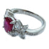 FINE JEWELRY 1.19ct Ruby 0.75ct Diamond Ring US#7 PT900 Platinum