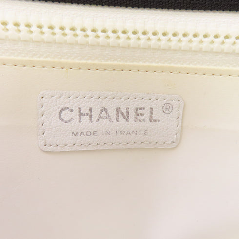 CHANEL CC SHW Tote Shoulder Bag Canvas Pink