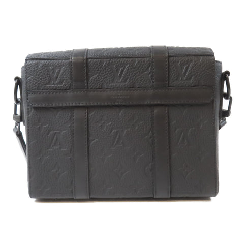 LOUIS VUITTON LV Trunk Messenger Shoulder Bag M57726 Monogram Taurillon Black