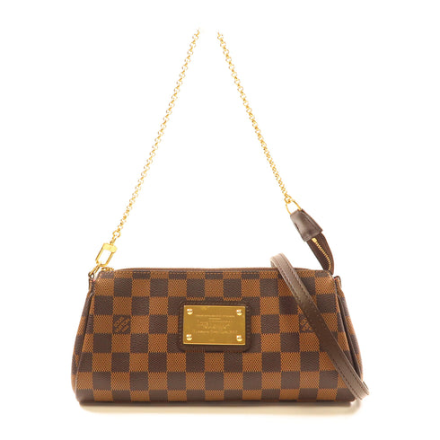 LOUIS VUITTON LV GHW Eva 2 Way Shoulder Bag N55213 Damier Brown v2