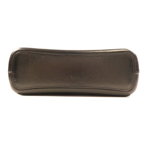 CHANEL CC Gabrielle L Chain Shoulder Bag Calfskin Leather Black