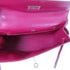 HERMES PHW Pochette Kelly Handbag Veau Swift Leather Red