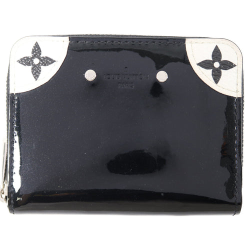 LOUIS VUITTON LV SHW Coin Card Case Purse M67665 Vernis Black