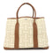 HERMES PHW Garden Party PM Hand Bag/Tote Bag Canvas Gold/Beton