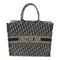 Christian Dior CD Book Tote Bag Canvas Blue