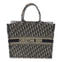 Christian Dior CD Book Tote Bag Canvas Blue