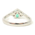 FINE JEWELRY 0.67ct Emerald/0.10ct Diamond Ring PT900 US#8.5