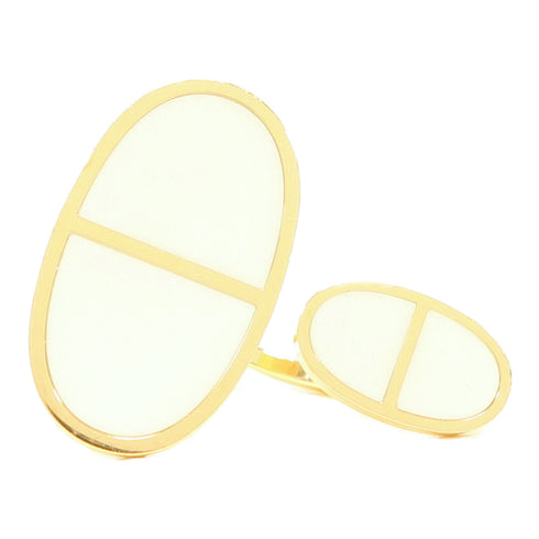 HERMES Ring 18K Pink Gold US#5.75