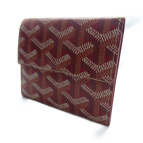 GOYARD Card Case Coated Canvas Red