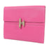 HERMES PHW Cinhetic Clutch Bag Mysore Leather Pink