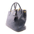 PRADA GHW Handbag Calfskin Leather Navy BN2420
