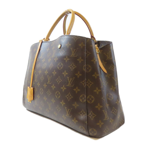 LOUIS VUITTON LV GHW Montaigne GM 2 Way Shoulder Handbag M41067 Monogram Brown