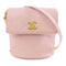 CHANEL CC GHW Shoulder Bag Calfskin Leather Pink