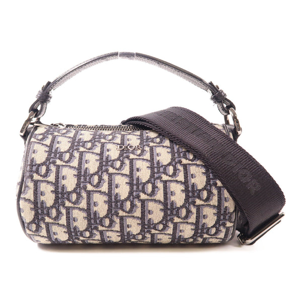Dior Mini Roller Bag Shoulder Bag Canvas Blue