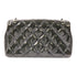CHANEL CC SHW Chain Shoulder Bag Patent Leather Dark Green