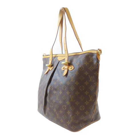 LOUIS VUITTON LV GHW Palermo GM 2 Way Shoulder Bag M40146 Monogram Brown v2