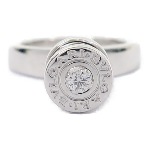 BVLGARI Element Diamond Ring 18K White Gold US#4.5