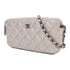 CHANEL CC Chain Shoulder Bag Calfskin Leather Silver