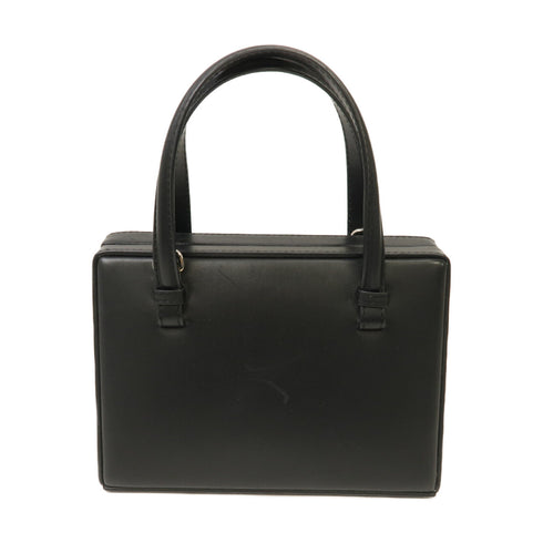 LOEWE SHW Postal 2 Way Shoulder Bag Handbag 309.56.W85 Calfskin Leather Black