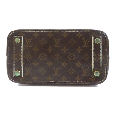 LOUIS VUITTON LV GHW Lockit Handbag M40597 Monogram Fetish Brown