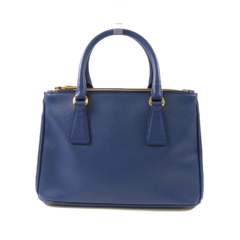 PRADA GHW Killer Bag 2way Shoulder Bag Saffiano Leather Navy