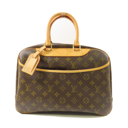 LOUIS VUITTON LV GHW Deauville Handbag M47270 Monogram Brown v3