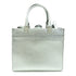FENDI SHW 2 Way Shoulder Bag 8BH394 Calfskin Leather Silver