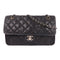 CHANEL CC SHW Chain Shoulder Bag Calfskin Leather Black v4