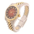 ROLEX Datejust Automatic Watch 68273 18K Yellow Gold/Stainless Steel Red