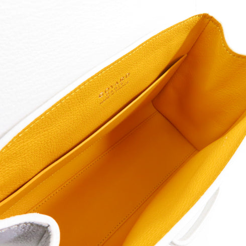 GOYARD SHW Saigon 2way Shoulder Bag Leather White