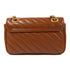 GUCCI GG GHW GG Marmont Mini Chain Shoulder 446744 Leather Brown
