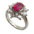 FINE JEWELRY 1.27ct Ruby 0.75ct Diamond Ring US#5.75 PT900 Platinum