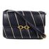 SAINT LAURENT YSL GHW Shoulder Bag Lambskin Leather Navy