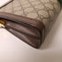 GUCCI GG GHW GG Supreme Ophidia Chain Shoulder Bag Coated Canvas Brown