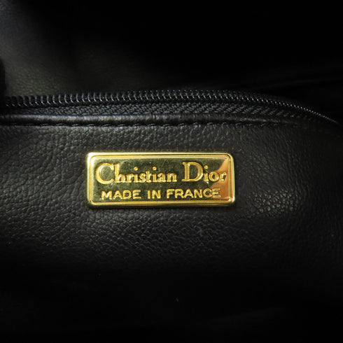 Christian Dior CD GHW Handbag Calfskin Leather Black