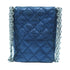 CHANEL Quilted CC SHW Chain Shoulder Bag Calfskin Leather Blue