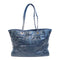 CHANEL CC SHW Totebag Calfskin Leather Blue