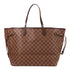 LOUIS VUITTON LV GHW Neverfull GM Shoulder Tote Bag N40597 Damier Ebene Brown