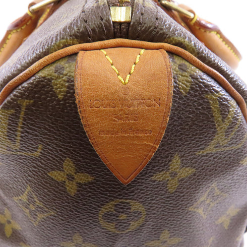LOUIS VUITTON LV GHW Speedy 30 Handbag M41526 Monogram Brown v2