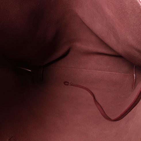 YVES SAINT LAURENT YSL GHW Shoulder Tote Bag 454203 Calfskin Leather Red