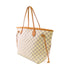 LOUIS VUITTON LV GJW Neverfull MM Tote Bag Shoulder Bag N51107 Damier Azur White