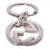 GUCCI GG Double G Key Ring 925 Sterling Silver