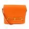 HERMES GHW Roulis Mini Shoulder Bag Crossbody Evercolor Leather Feu Fire Orange
