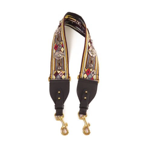 Christian Dior CD GHW Shoulder Strap Canvas Metal Multicolor